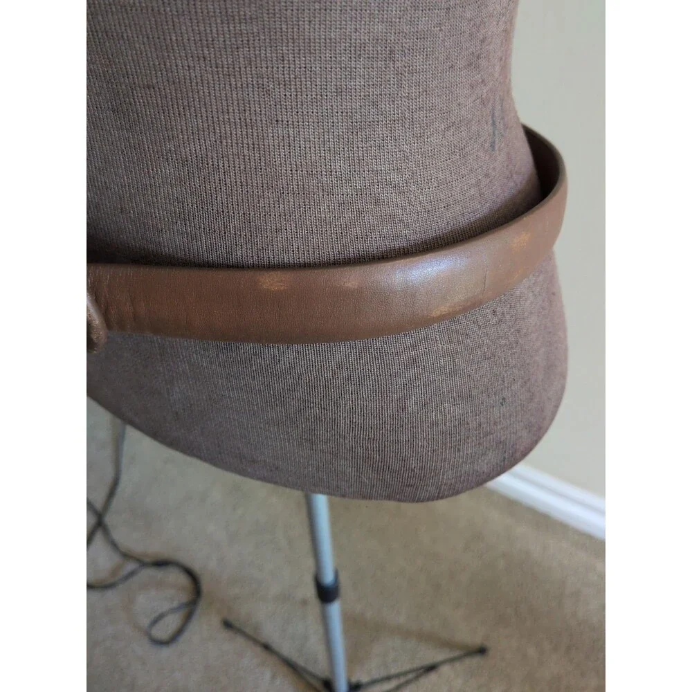 Vintage Land's End USA Brown Genuine Leather Belt Ladies Size 32